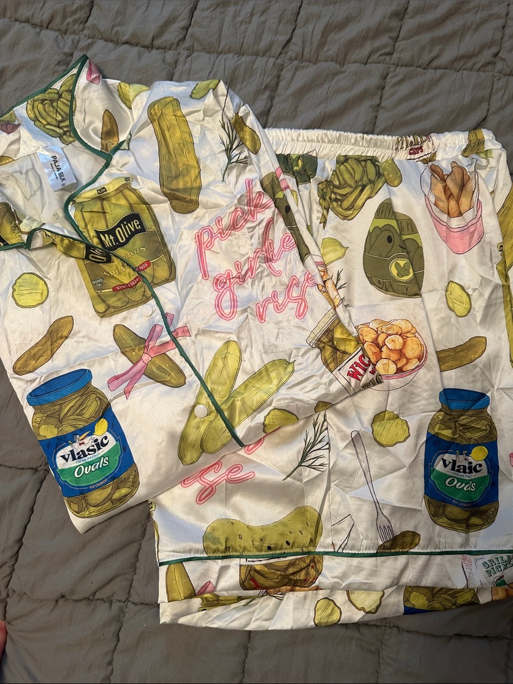 Pickle-Print Pajama Set